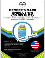 Marque du membre Oméga 3-6-9 (325 gélules) MCI0625