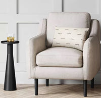 Alester Round Smooth Metal Drink Table Black - Threshold: Luxury Glam Style, Iron Pedestal Base, No Assembly Required LPEU840350