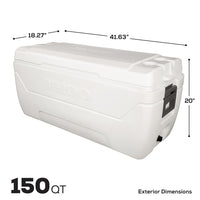 150-Qt. MaxCold Performance Cooler 142L/248 cannettes