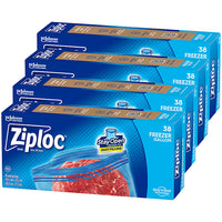 Ziploc – Sacs Congélation Gallon avec Design Stay Open (Boîte de 38 sacs)