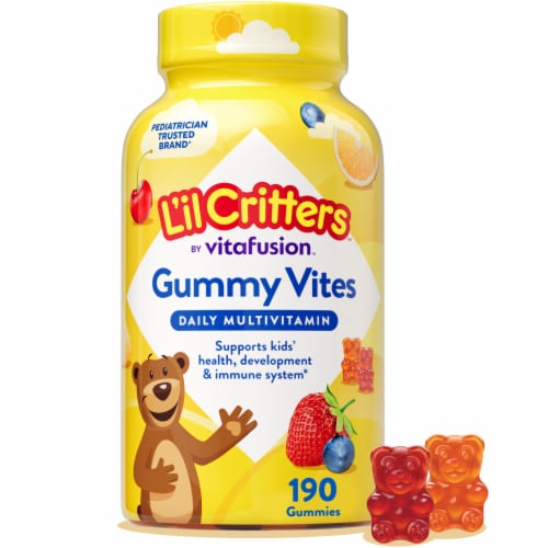 L'il Critters Gummy Vites Daily Kids Multivitamins, Assorted Fruit (190 ct)
