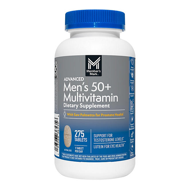 Member's Mark – Multivitamines Avancées Homme 50+ /275 comprimés