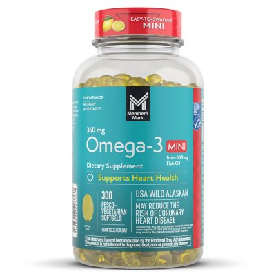 Member's Mark 360mg Omega-3 MINI Softgels 300 ct