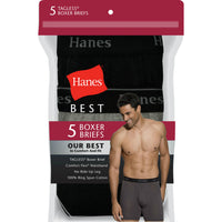 Hanes Best 5-Pack Boxer Brief (Assorted Colors) S 28-30