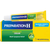 Preparation H Maximum Strength Hemorrhoid Cream With Aloe for Soothing Relief, 0.9 Oz