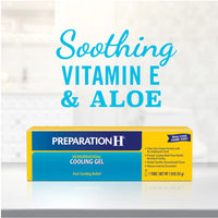 Preparation H Cooling Gel for Hemorrhoid Relief With Vitamin E and Aloe, 0.9 Oz./ 26g
