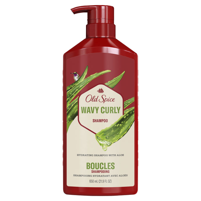 Old Spice Hydrating Shampoo Wavy Curly with Aloe - 650ml