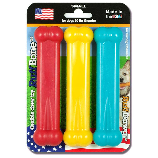Ruff Dawg Ruff Bone Multipack Flavored Chew Toys, Small MCI