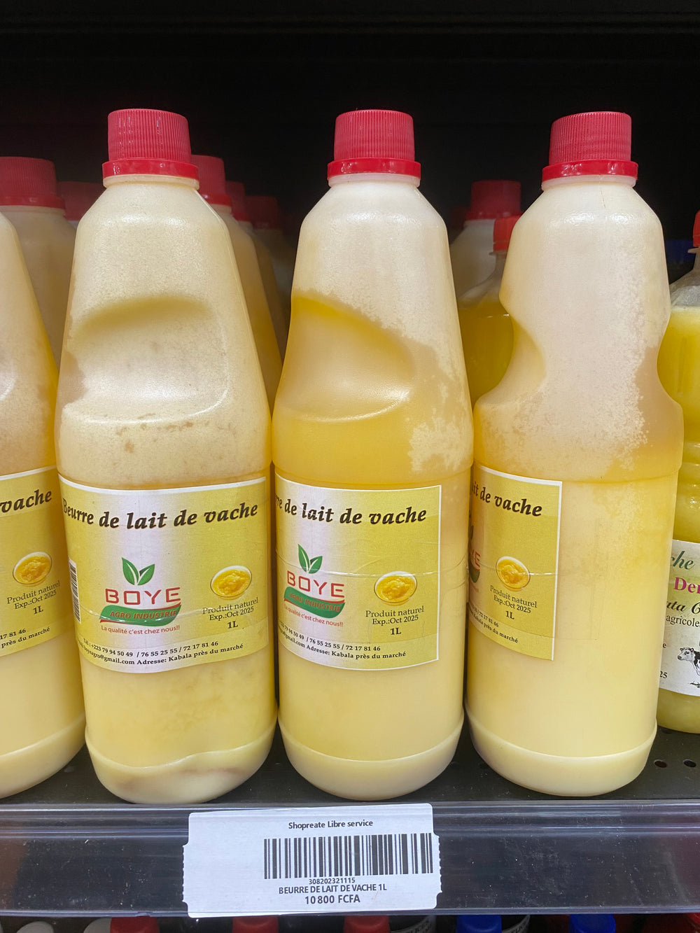 Beurre de Lait de Vache 1L