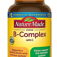 Nature Made Super B Complex with Vitamin C and Folic Acid, Dietary Supplement for Immune Support, 140 Tablets, 140 Day Supply DOC: Sep 2026