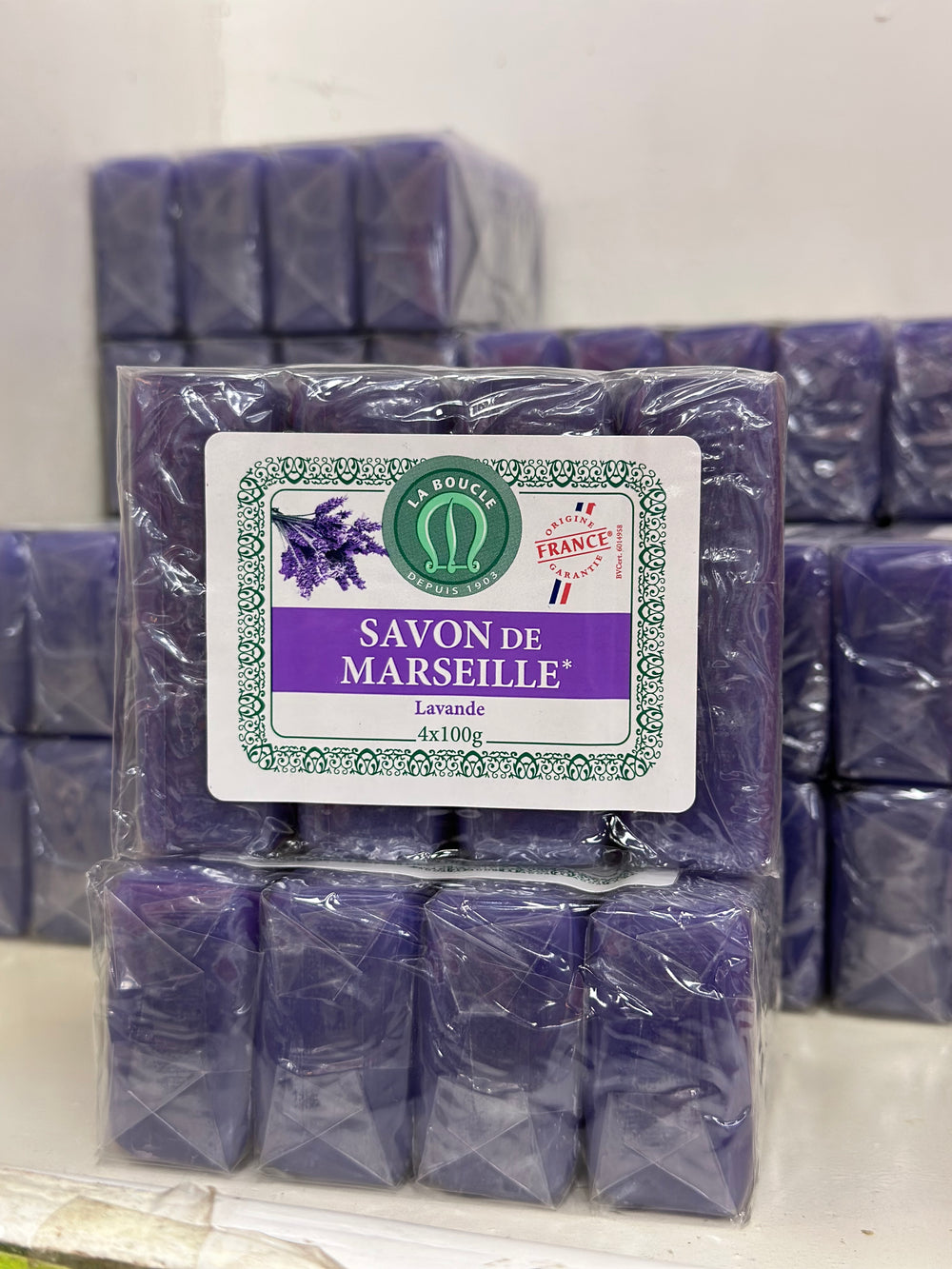 SAVON DE MARSEILLE LAVANDE  4x100G