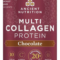 Ancient Nutrition Hydrolyzed Collagen Peptides Powder with Probiotics, Chocolate Multi Collagen Protein for Women and Men with Vitamin C, 24 Servings, Supports Skin and Nails, Gut Health, 10oz (382.2g) DLC: 06Juil26