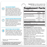 Garlique Garlic Extract Supplement, Healthy Blood Pressure Formula, Odorless & Vegan, 60 Caplets-DLC:05/25