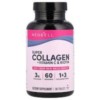 Super Collagen, + Vitamin C & Biotin, 180 TabletsDLC: 08/2026