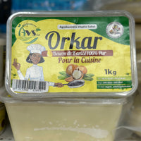 ORKAR BEURRE DE KARITÉ 100% PUR POUR LA CUISINE 1KG