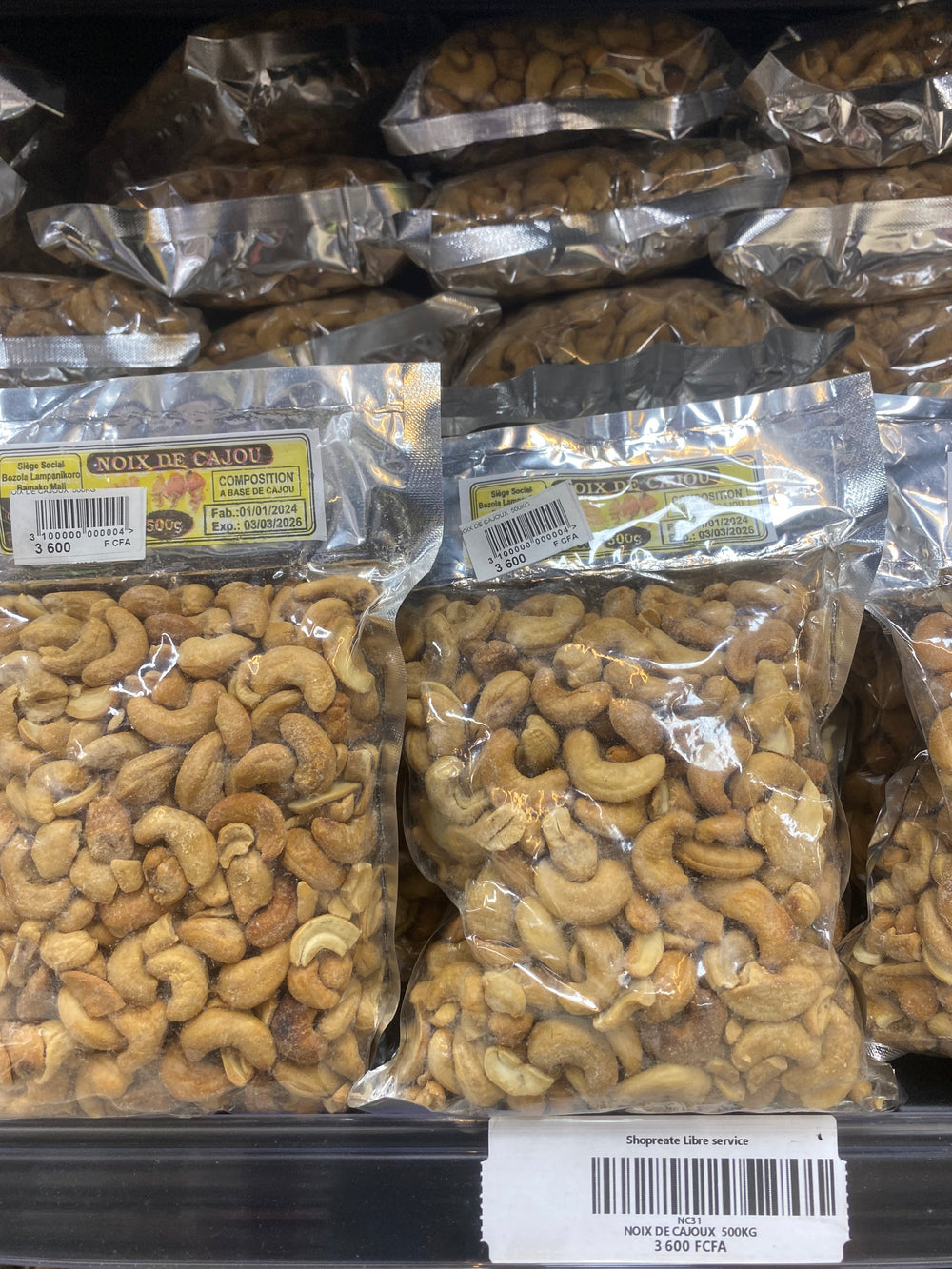 NOIX DE CAJOUX 500KG