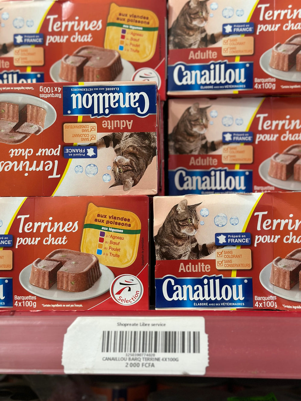 Canaillou terrines pour chat 4X 100G