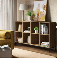 
              34" Loring 8 Cube Bookshelf Walnut - Threshold (53% in L x 13% in W x 34 in H)
            