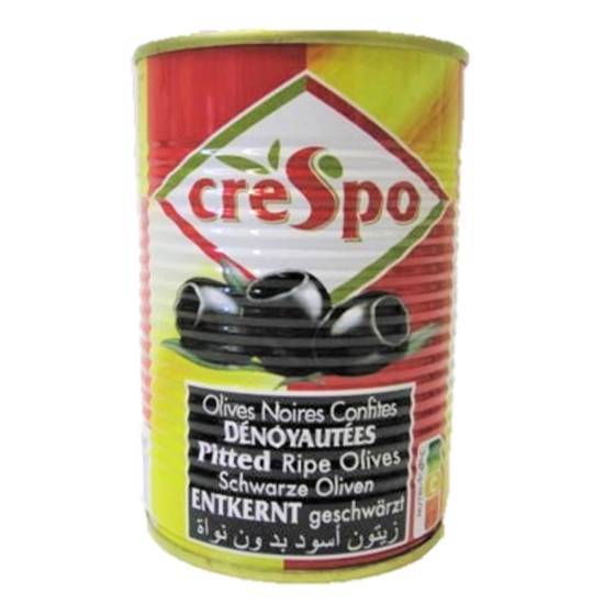 Crespo Olives Noires Confites Denoyautees 387g