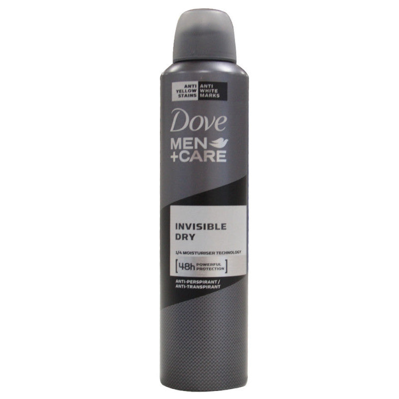 Dove deodorant spray 250 ml. Men care invisible.
