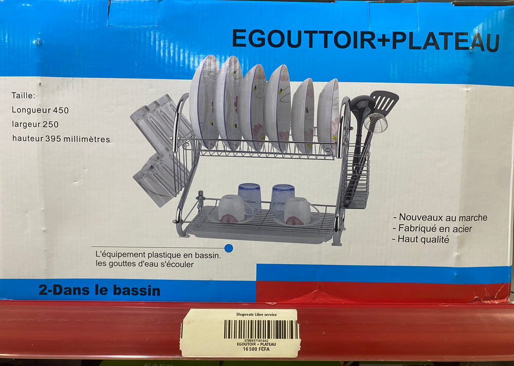 Egouttoir +Plateau