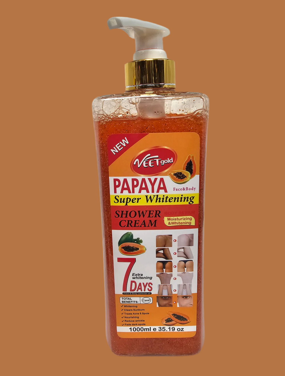 VEET GOLD PAPAYA SHOWER CREAM 1000ML