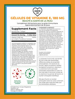 
              Vitamine E 180 mg (400 IU) - 30 capsules molles - Signature
            