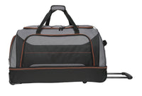 
              Sac de sport gris avec poches zippées
            