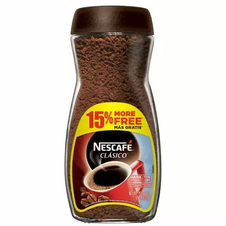 café instantané NESCAFE CLASICO Dark Roast 8,1 oz/ 230g Pot DLC Juillet26