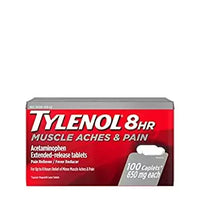 
              Comprimés Tylenol 8 Hour Muscle Aches & Pain - Acetaminophen - 100ct DLC: SEPT25
            