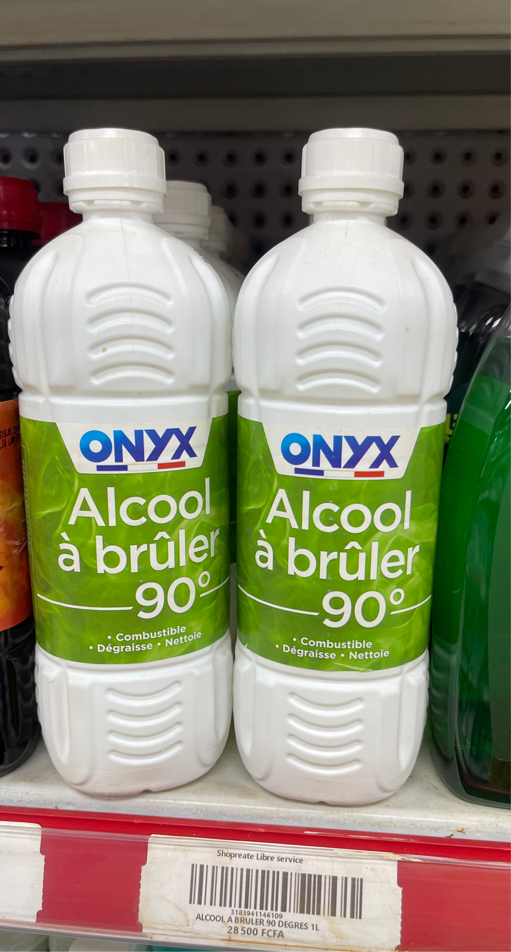 ONYX Alcool a bruler 90 degres 1L