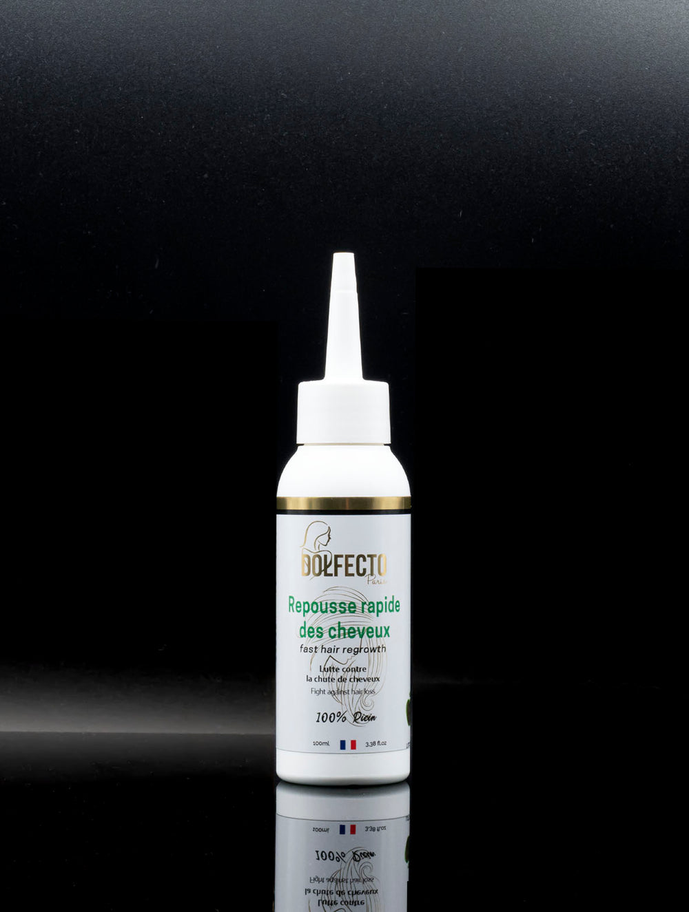 Dolfecto Repousse Rapide des Cheveux et Barbe 100% Ricin 100mL