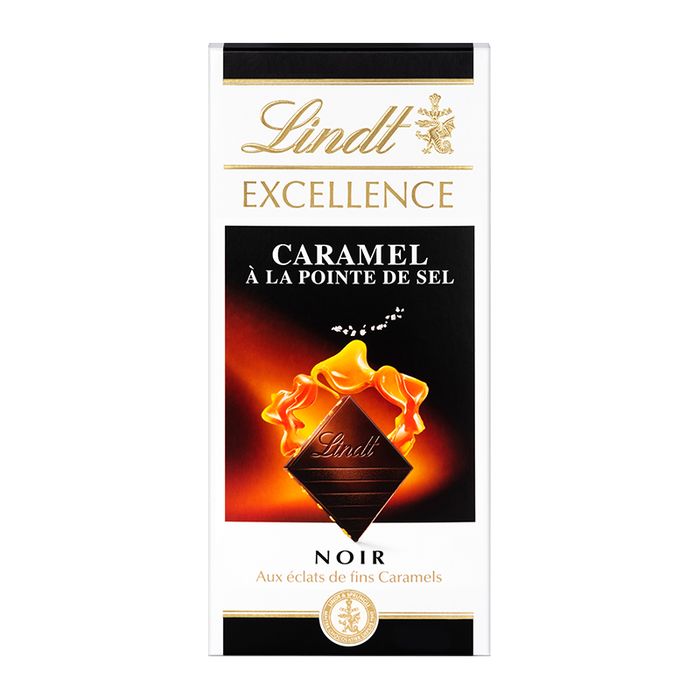 LINDT EXCELLENCE CARAMEL À LA POINTE DE SEL 100g