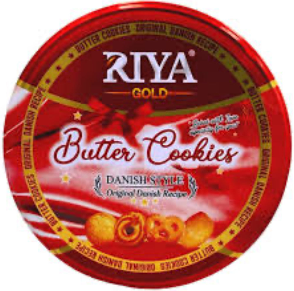 Riya Gold Butter Cookies Red Tin 340g x 12 DLC: Mai 2026