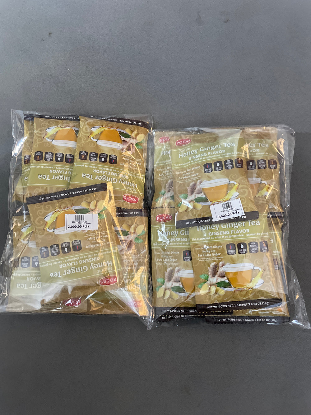 Pocas Honey Ginger Tea With Ginseng 10Pk