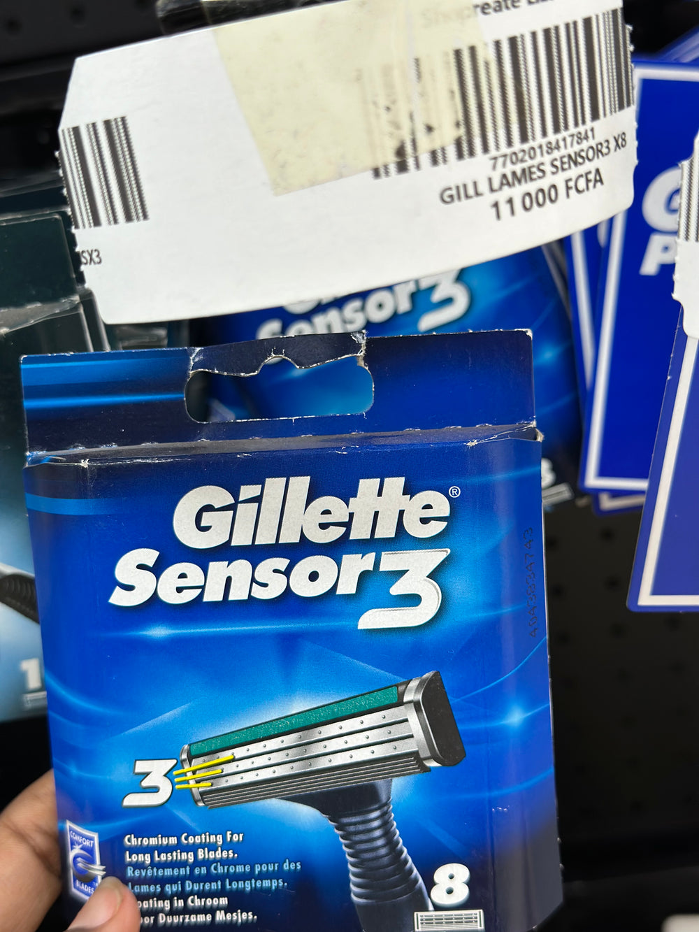 GILLETTE LAMES SENSOR 3 X8