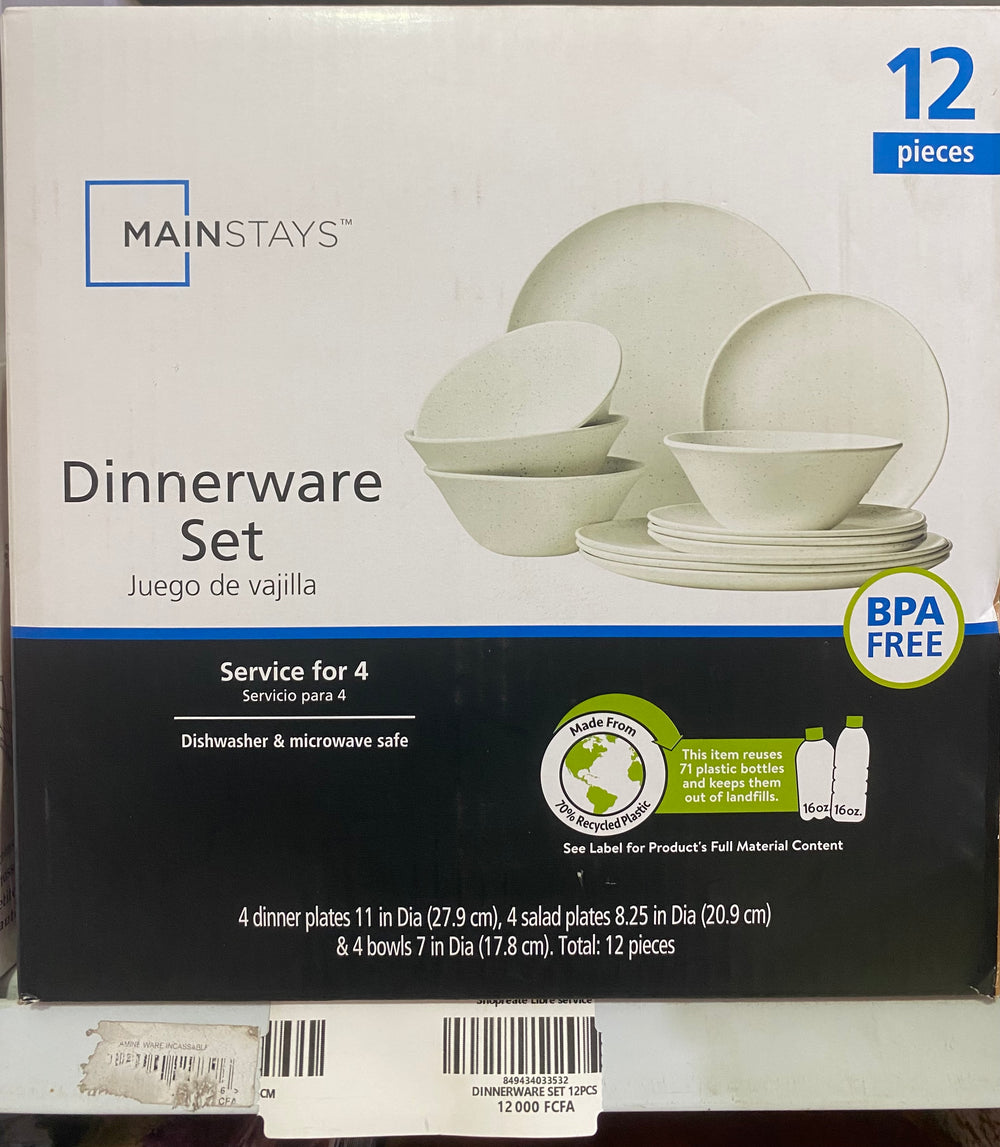 DINNERWARE SET 12PCS