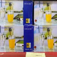 Huai bo Glass ware 6 pièces