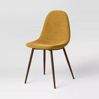
              Copley Dining Chair Mustard (FA) - Threshold: Mid-Century Modern, Upholstered, Metal Legs
            