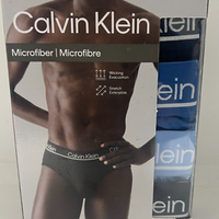 Calvin Klein Men's  4 Pack Hip Briefs Microfiber - Size XLarge