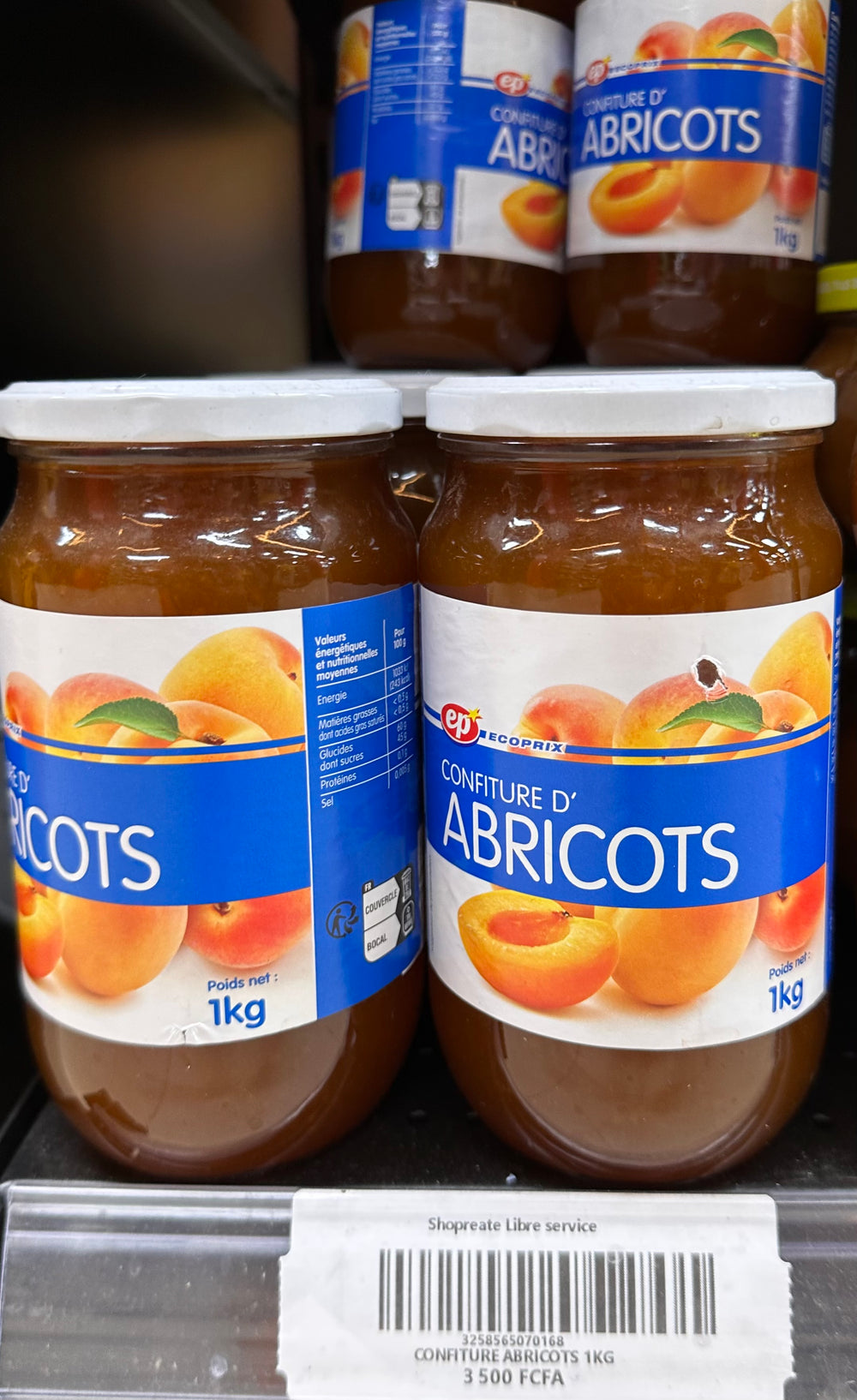 CONFITURE D’ABRICOTS 1KG