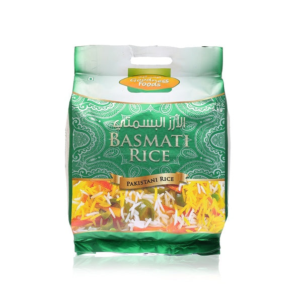 Goodness Foods Pakistani Basmati Rice 5kg DLC:30-JAN-25