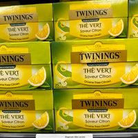 TWININGS OF LONDON THÉ VERT SAVEUR CITRON 25 SACHETS