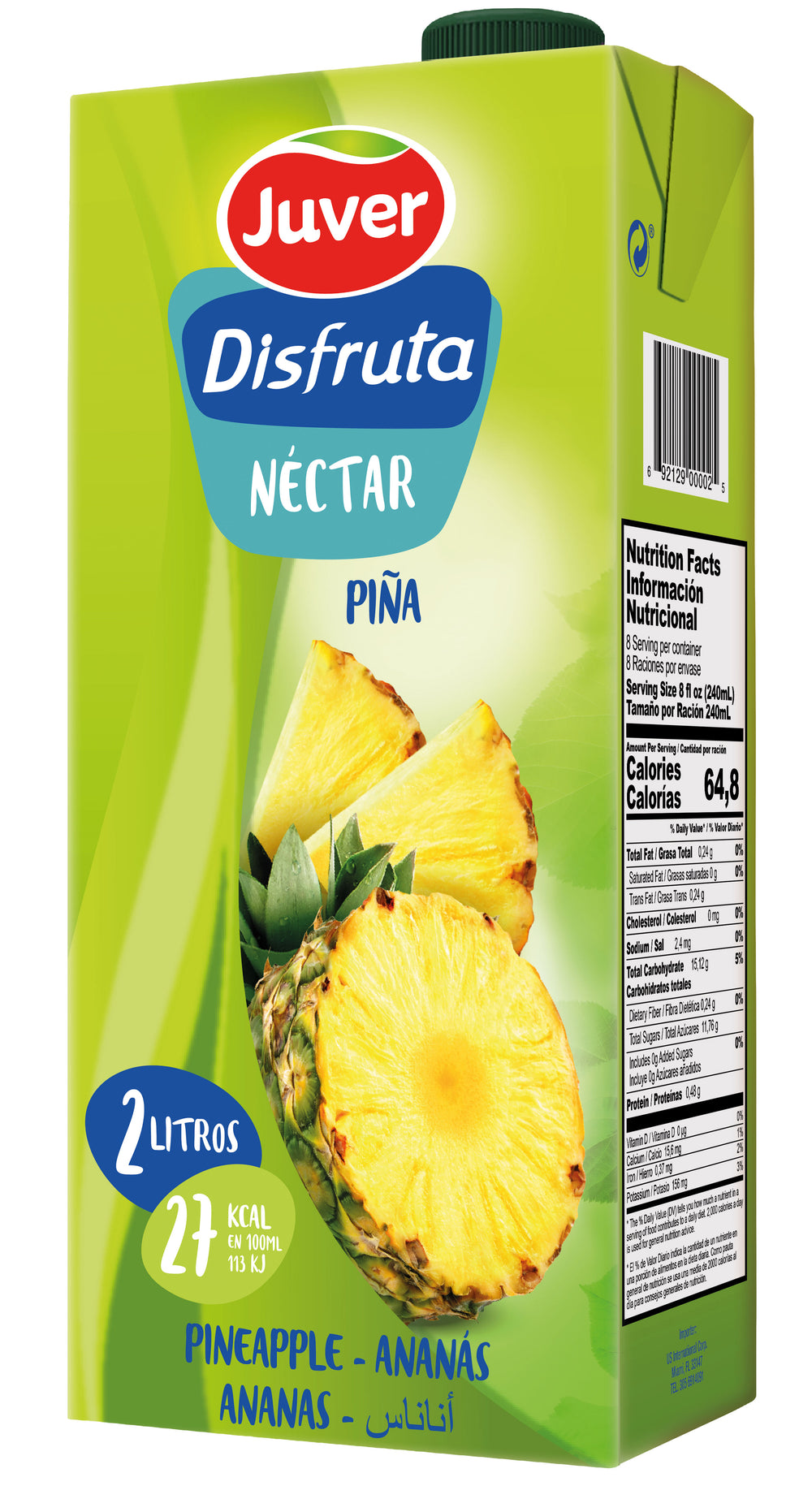 Juver Disfruta Nectar Ananas