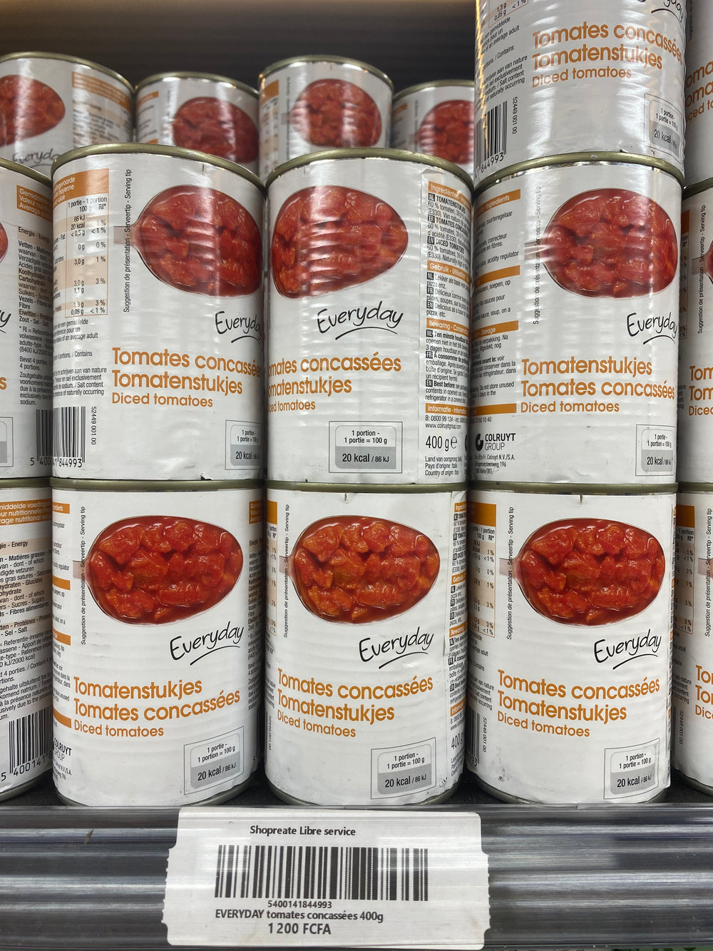 EVERYDAY tomates concassées 400g
