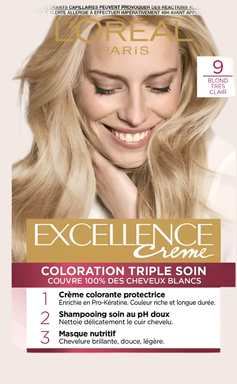 L’ORÉAL PARIS EXCELLENCE CRÈME 9 BLONDE TRÈS CLAIRE
