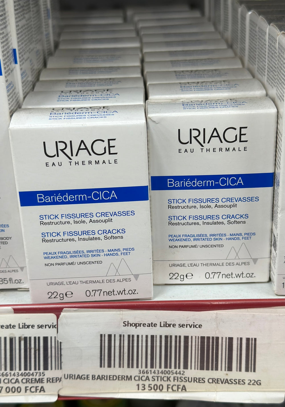 URIAGE BARIEDERM CICA STICK FISSURES CREVASSES 22G