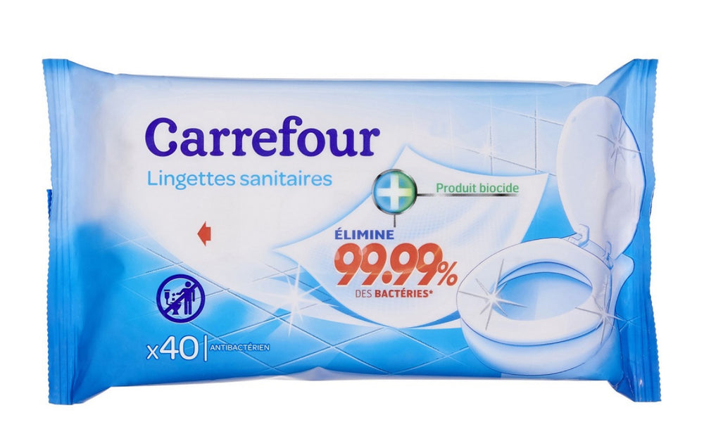 Lingettes nettoyantes sanitaires