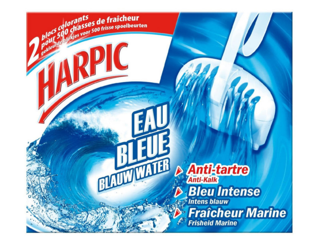Harpic - Bloc WC eau bleue La boîte de 2
