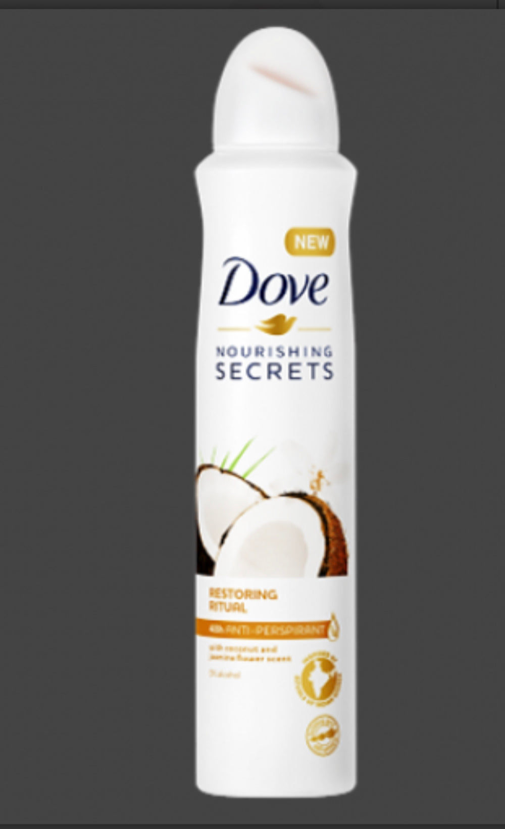 Dove Nourishing Secrets Coconut & Jasmine Flower Restoring Ritual Antiperspirant Deodorant Spray